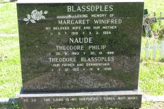 Blassoples, Margaret Winifred