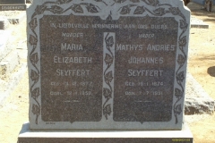 Seyffert, Maria Elizabeth and Seyffert Mathys Andries Johannes