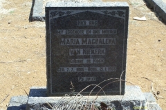 Van Niekerk,  Maria Magdalena nee De Kock