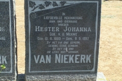 Van Niekerk,  Hester Johanna nee Van der Merwe