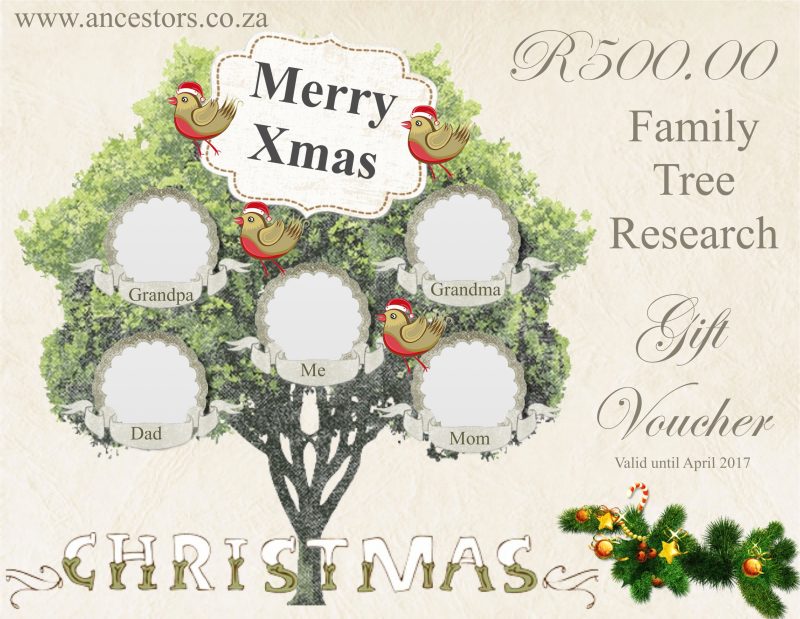 Ancestry Gift Vouchers South Africa Ancestors & Family