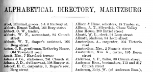 Pietermaritzburg Street Directory