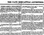 Cape Mercantile Advertiiser 1867